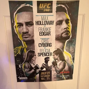 UFC 240 Max Holloway v Frankie Edgar Cris Cyborg v Felicia Spencer Promo Poster - Picture 1 of 5