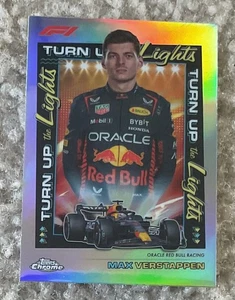 2023 Topps Chrome Max Verstappen Turn Up The Lights Ssp! - Picture 1 of 2