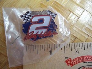 NOS Rusty Wallace NASCAR Racing Pin #2 Red Black Checkered Flag Collectible - Picture 1 of 2