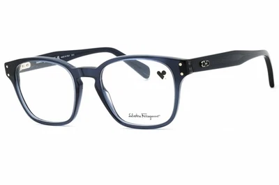 SALVATORE FERRAGAMO SF2925 420 Anteojos Marco Azul Cristal 52mm Foto 1 de 4