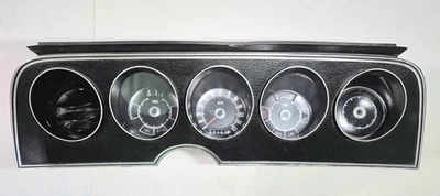 1972-1973 GRAN TORINO RANCHERO COUGAR FORD GAUGE INSTRUMENT CLUSTER BEZEL  - Image 1 of 4