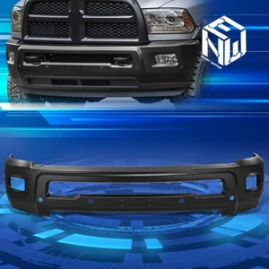 Barra frontal de parachoques negra para 11-18 Ram 2500 3500 con luces antiniebla y orificios de sensor - Imagen 1 de 6