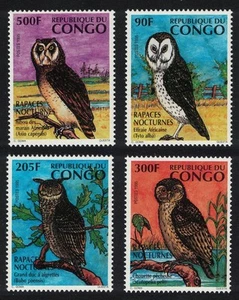 African Owls Birds 4v Congo 1996 MNH SG#1393-1396 - Picture 1 of 1