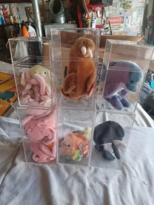 TY Beanie Baby Retired Mixed Aquatic Lot Of 9 With Cases - Picture 1 of 6