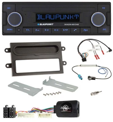 Blaupunkt DAB USB Bluetooth Lenkrad Autoradio für Renault Twingo ab 2015 grau - Bild 1 von 4