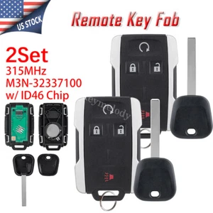 2 For 2014 2015 2016 2017 2018 GMC Sierra 1500 2500 HD Remote Control Key Fob 4B - Picture 1 of 12