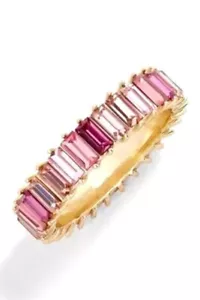 Precioso brazalete dorado de piedras preciosas para dama - rosa, borgoña, blanco - nuevo - Imagen 1 de 1