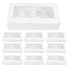 10 pz scatola per ciambelle portatore cupcake macaron scatola da imballaggio