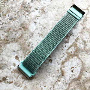 Marine Green Sports Hook and Loop Nylon Band Strap for Fitbit Versa 3 4 Sense 2 - Picture 1 of 7
