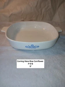 Corning Ware Blue Cornflower P-9-B 9" Casserole Dish Made In USA - Picture 1 of 7