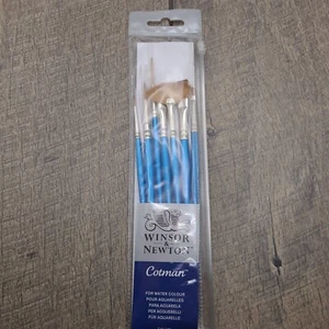 Winsor & Newton Cotman For Water Colour Short Handle Brush 7 Pack Brush Set, New - Picture 1 of 7