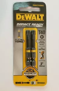 Dewalt T40, 2" Impact Ready, Flex Torq. Power Bit, Magnetic. New in Package! - Picture 1 of 8
