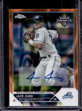 2023 Topps Pro Debut Jace Jung Chrome Orange Lava Refractor Auto #10/25