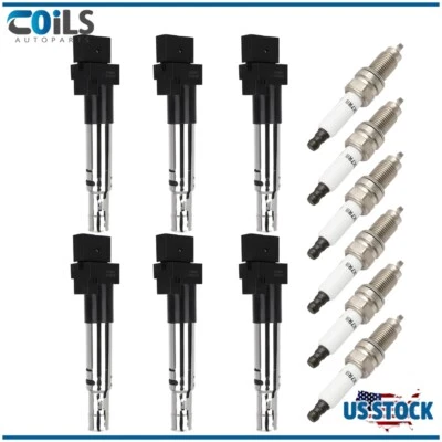 For Audi TT Quattro 2004-2006 2008-2009 3.2L Ignition Coils & Spark Plugs Set - Image 1 of 4