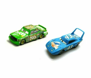 1\2Pcs Disneys Pixar Movie Cars Diecast Vehicle # 86 Green Chick Hicks # 43 King - Picture 1 of 12