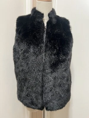 Vintage Ralph Lauren Traditional Winter Goods Faux Fur Vest Jacket PM - Image 1 of 4
