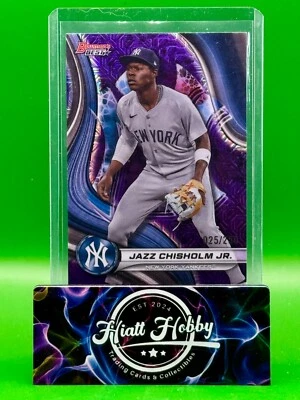 2024 Bowman's Best - Jazz chisholm Jr #36 - Purple Mojo Refractor /250 - Image 1 of 2