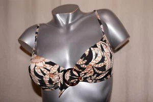 WATERCULT unterlegtes Bikinitop Bikini Top LES COTES 7260 black sepia NEU - Picture 1 of 3