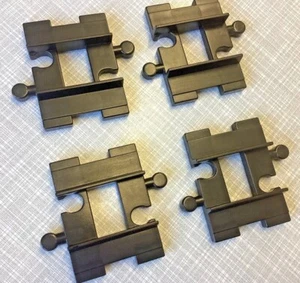 Vintage Lego Duplo Short Straight Train Track Black x 4 Part 4665 - Picture 1 of 1