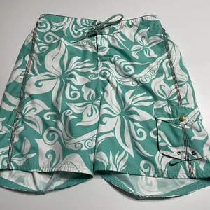 De Colección Etiqueta Gris Nike Aqua Floral Bañador Traje de Baño Pantalones Cortos Talla XL - Imagen 1 de 8
