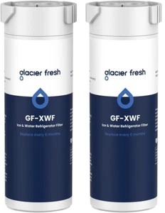 Paquete de 2 Repuesto de filtro de agua refrigerador GLACIER FRESH GF-XWF GE ¡ENVÍO GRATUITO! - Imagen 1 de 7