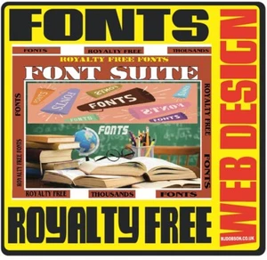 Fonts 120,000 Royalty-Free Fonts DVD | Design & Artwork for Word & Presentations - Picture 1 of 6