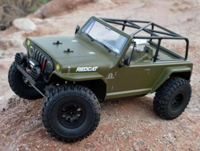 RC 1/8 Truck Body MARKSMAN Body Shell -PAINTED- GREEN- 367mm Wheelbase - Image 1 of 4