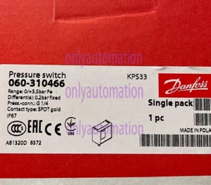 NUEVO Interruptor de presión Danfoss KPS33 060-310466~ - Imagen 1 de 1