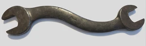 Rare Antique Vintage Mack Truck Williams 81A Double Open End S BENT Iron Wrench - Bild 1 von 7