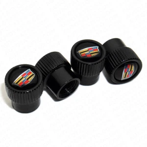 4pcs Universal Fit Cadillac Car Wheels Tire Air Valve Cap Stem Dust Cover Gift - Picture 1 of 5