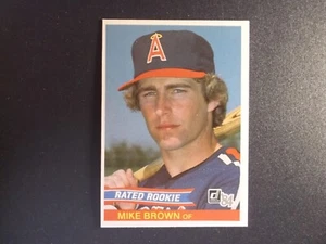 1984 Donruss Rated Rookie Baseball Mike Brown Card # 42 - Picture 1 of 2