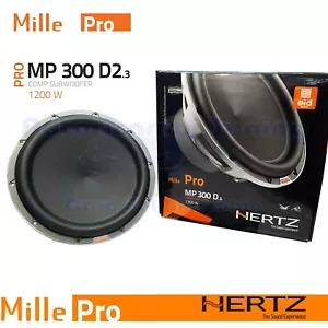 Hertz MP 300 D2.3 Linea Mille Pro SubWoofer 2+2 Ohm 1200W 600W RMS 30CM - Foto 1 di 6