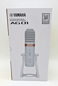Yamaha AG01 White Live USB Kondensator Mikrofon Streaming  Podcast Neu - Bild 1 von 3