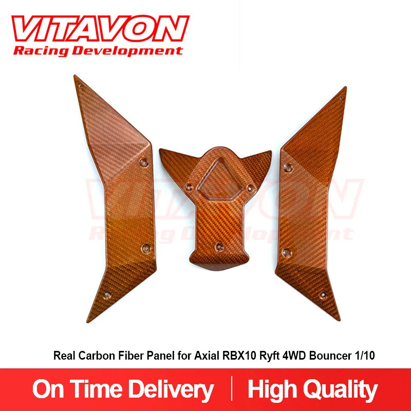 Vitavon Real Carbon Fiber Panel  for Axial RBX10 Ryft 4WD Bouncer 1/10  Orange - Image 1 of 4