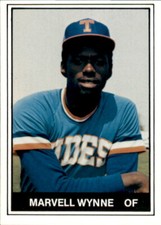 1982 Tidewater Tides TCMA #16 Marvell Wynne Chicago Illinois IL NM Baseball Card