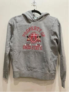 Disney Girls Property Of Ohio State Mickey Mouse Hoodie Sweatshirt M 8 - 10 - Picture 1 of 8