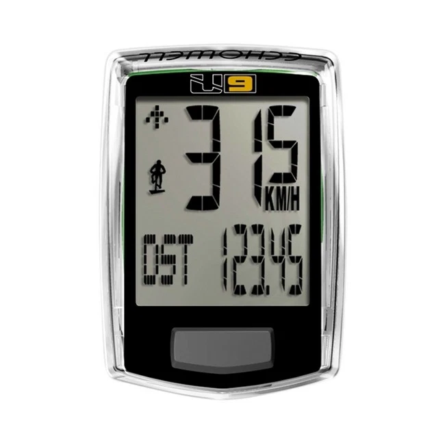 Cyclocomputer u9 9 Functions Black - Corded 304351055 ECHOWELL Bike Contachilome - Image 1 of 1