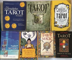 Tarot Theory and Practice + 6 other Vintage Tarot Books (smoky smell) - Picture 1 of 2