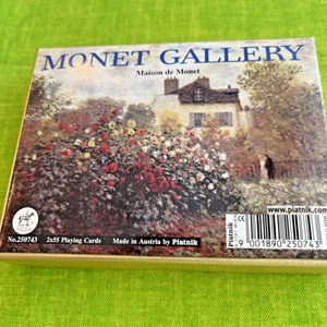 Piatnik Monet Gallery Playing Cards Pack de 2 Barajas Playing Cards Austria - Imagen 1 de 5