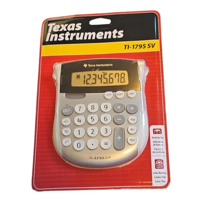 Texas Instruments TI 1795 SV Classic Mini Desktop Calculator For Home Or Office  - Image 1 of 2