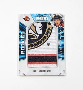 Parches jumbo con logotipo del equipo de novato Black Diamond 2022-23 Jake Sanderson RC #RTL-JS - Imagen 1 de 2