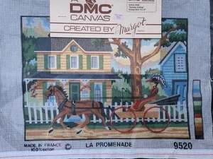 DMC~Margot~Carriage Ride~Victorian Ladies~Houses~Needlepoint - Picture 1 of 2