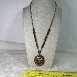 Vintage West Germany verzierte "Zucker" Perlen Floral Halskette Designer Schmuck LESEN - Bild 1 von 10