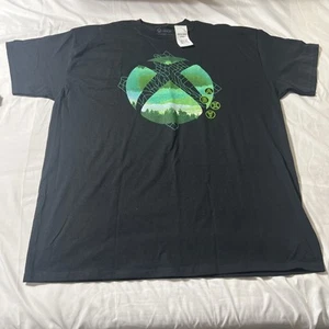 Xbox Grid Logo Graphic Video Game Black Tshirt Size XL - Picture 1 of 6