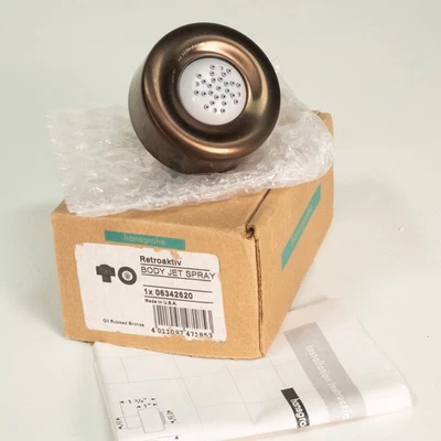 Hansgrohe 06342620 Spray de chorro de ducha corporal, bronce frotado con aceite HG nuevo envío gratuito Foto 1 de 4