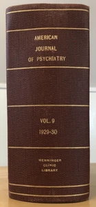 6 bound issues of The American Journal of Psychiatry 1929-30, ex-libris 1180 pp. - Picture 1 of 3