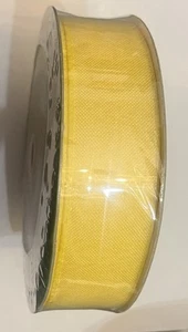 NEW Members Mark Premium  Wired Ribbon . 1.5”” x 50 Yards. Bright Yellow - Picture 1 of 4