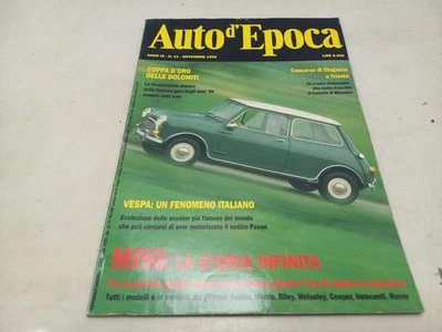 AUTO DEPOCA NOVEMBRE 1992 MINI PIAGGIO VESPA - Immagine 1 di 4