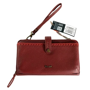 New The Sak Women’s Iris Smartphone Crossbody Leather Bag Purse Wallet Cinnamon - Picture 1 of 13