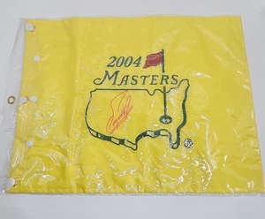 Fuzzy Zoeller 2004 Masters signed autographed PGA Pin Flag - Picture 1 of 2